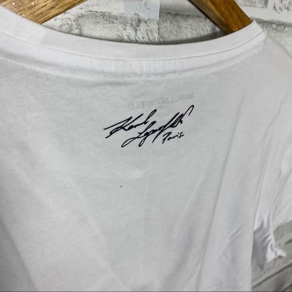 NWT Karl Lagerfeld Paris Graphic Tee Sz Small - Picture 9 of 9